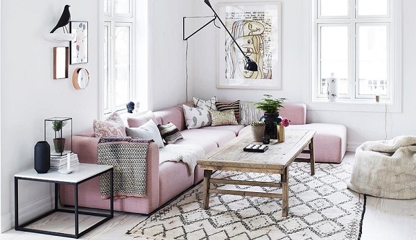 divano rosa